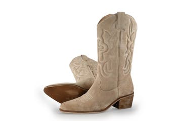 Manfield Cowboy laarzen in maat 39 Beige, Verzenden, Beige, Zo goed als nieuw, Manfield