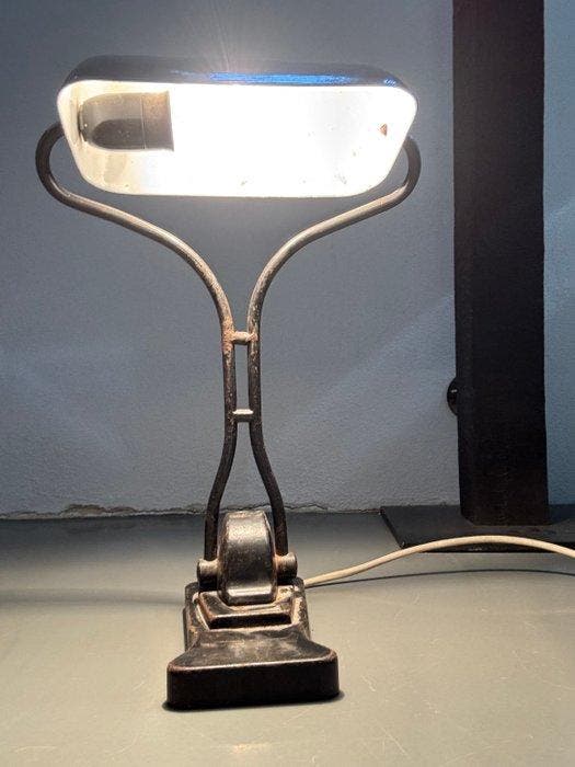 Lamp - Metaal, Glas, Emaille, Antiquités & Art, Curiosités & Brocante