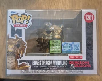 Funko - Funko Pop Brass Dragon Wyrmling; Ham; Raphael; NCR, Antiquités & Art