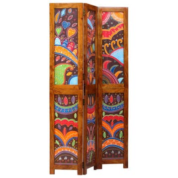 vidaXL Kamerverdeler Honing bruin 105 x 1,5 x 180 cm, Verzenden
