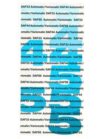 1969 DAF 55 VARIOMATIC BROCHURE NEDERLANDS, Ophalen of Verzenden