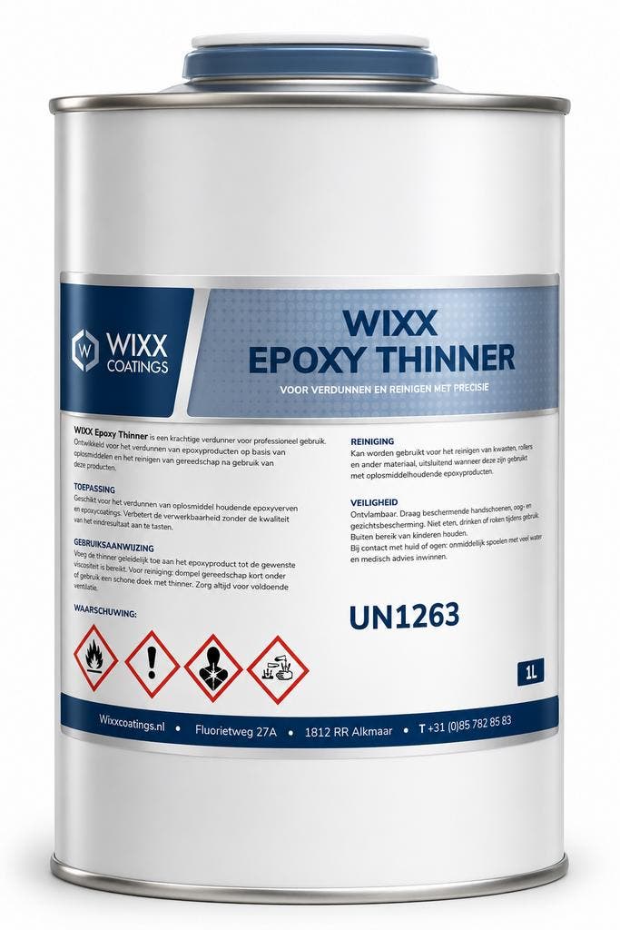 Wixx Epoxy Thinner 1L, Doe-het-zelf en Bouw, Verf, Beits en Lak, Nieuw, Verzenden