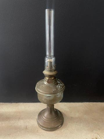 Antieke Messing Petroleumlampen - ca. 1900 (6-delig) - o.a.