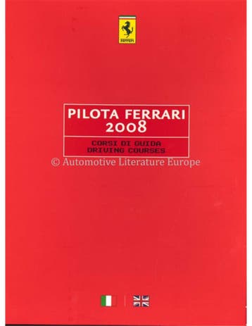 2008 FERRARI PILOTA BROCHURE ITALIAANS / ENGELS, Ophalen of Verzenden, Nieuw