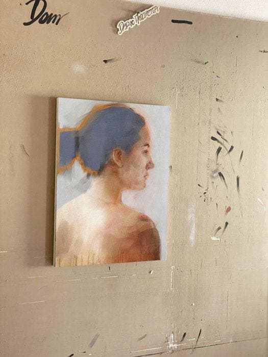 Dario Moschetta - Contour Memory - Original Mixedmedia, Antiek en Kunst, Kunst | Schilderijen | Modern