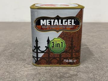 Veiling - 6x Metalgel 3-in-1 rood glans lak 750ml, Nieuw
