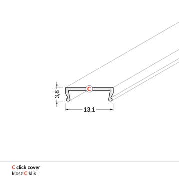 Cover - klik - 2mt - surface - 10mm - + - uni-tile - 12mm, Verzenden, Nieuw