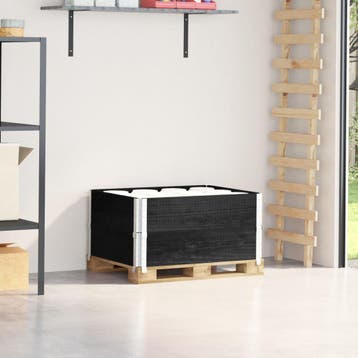 vidaXL Palletopzetranden 2 st 80x60 cm massief grenenhout, Verzenden