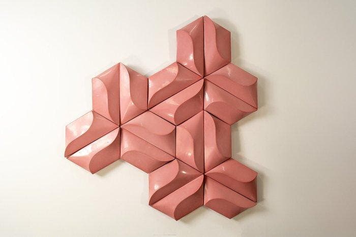 Novel Grey - Marjolein Deurloo - Reliëf, Flow Triade - 81 cm, Antiek en Kunst, Kunst | Designobjecten