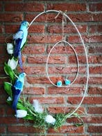 Papegaai op clip Blauw 25 cm per stuk, Nieuw