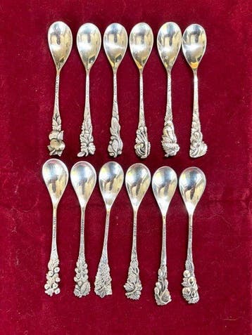 Arie Mesker - Theelepel (12) - .833 zilver - Nederlandse
