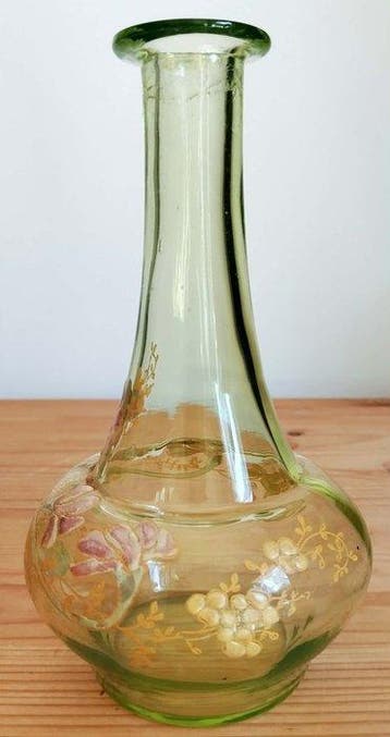 Karaf - Uraniumglas - Carafe Legras en ouraline