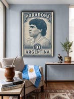 daveY - Opera dArte Vintage Maradona Francobollo Storico, Nieuw