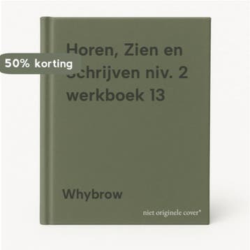 Horen, Zien en Schrijven niv. 2 werkboek 13 9789000028160, Verzenden, Whybrow