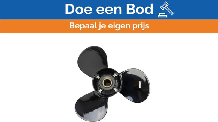 Bieden: Michigan Match 3-Blade Aluminum Boat Propeller 9 1/, Sports nautiques & Bateaux, Accessoires navigation, Enlèvement ou Envoi
