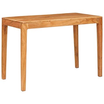 vidaXL Eettafel 110 x 55 x 76 cm Massief Acacia Hout Bruin, Huis en Inrichting, Tafels | Eettafels, Verzenden, Nieuw