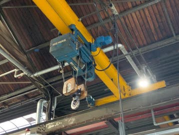 Demag enkelligger bovenloopkraan ± 11.365 mm x 5t  001477U, Ophalen, Gebruikt