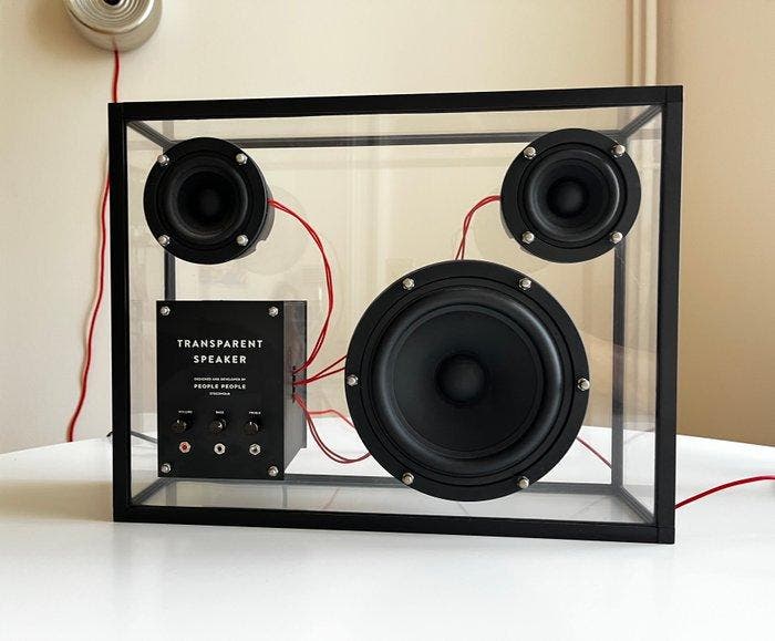 Products AB People People - Transparent Speaker Actieve, Audio, Tv en Foto, Radio's