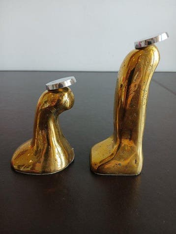 David Marshall - Kerststal (3) - Brons, Aluminium
