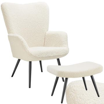 Fauteuil Hygge gestoffeerd, ergonomisch, draagkracht 150 kg, Verzenden