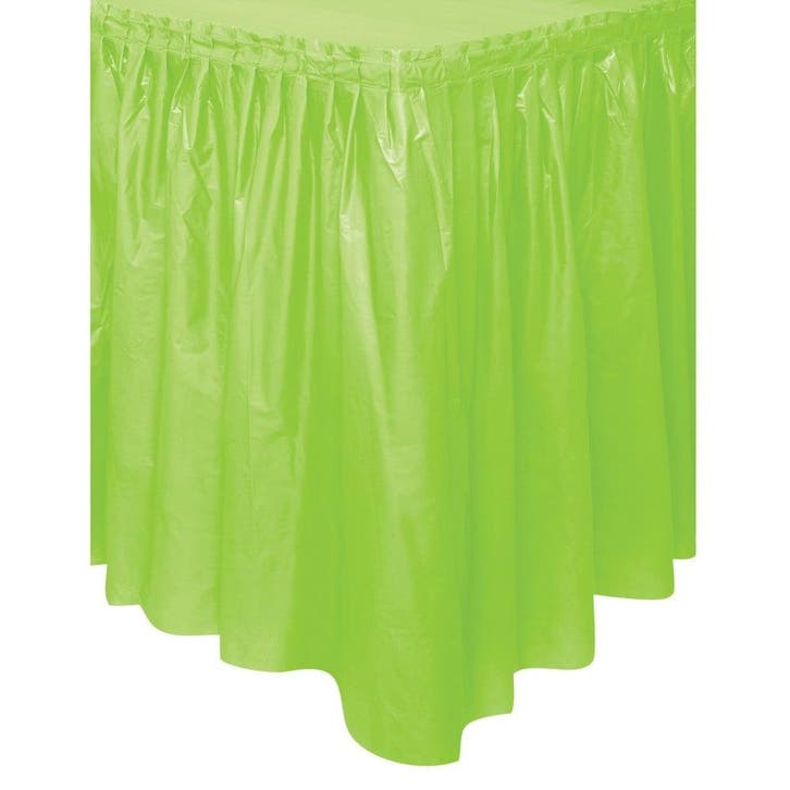 Lime Groene Tafelrok 4,26m, Hobby & Loisirs créatifs, Articles de fête, Envoi