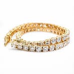 Armband - 14 karaat Geel goud - 5.44ct. tw. Diamant