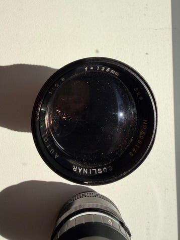 Vivitar 28mm 1:2.8 + Coslinar f=135mm 1:2.8; Single lens, Nieuw