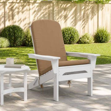 vidaXL Zon Ligzitzak Kussen GEMERT 100% Polyester Taupe, Verzenden