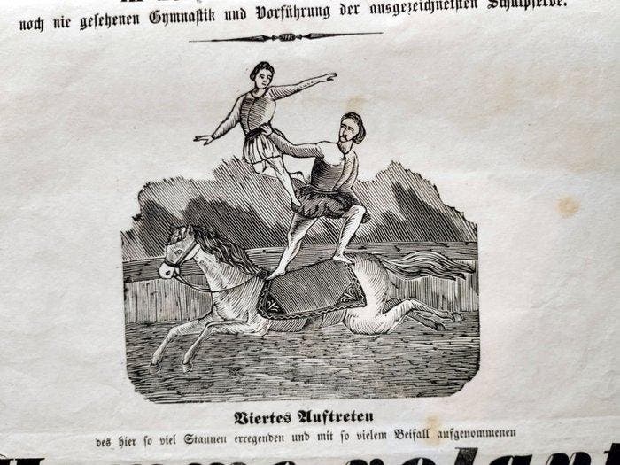 Circus Suhr & Hüttemann. - 1862, Antiquités & Art, Antiquités | Livres & Manuscrits