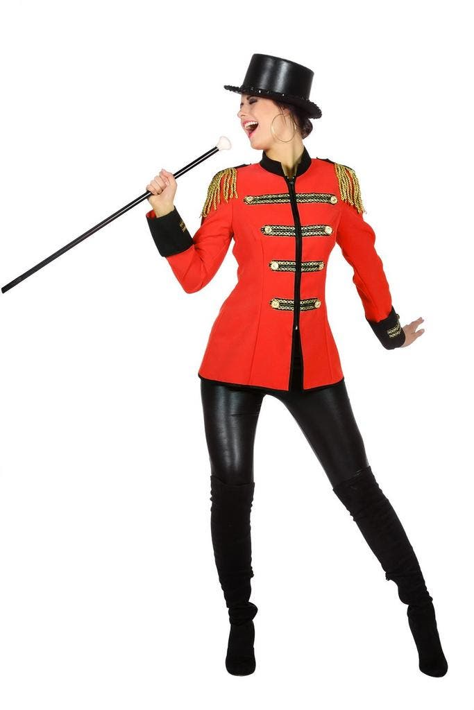 Circus Jas Rood Dames, Kleding | Dames, Carnavalskleding en Feestkleding, Nieuw, Verzenden