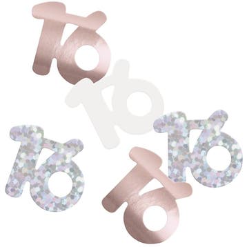 16 Jaar Confetti Zak Rose Goud 14gr, Verzenden, Nieuw