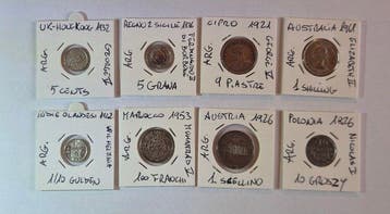 Wereld. Collection of silver coins (Zonder minimumprijs)