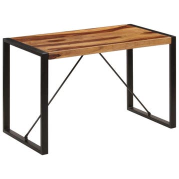 vidaXL Eettafel 120x60x76 cm massief acaciahout, Huis en Inrichting, Verzenden, Nieuw