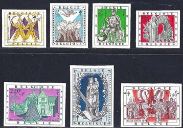 Belgique 1959 - Découvrez la série « Folklore I et Rood, Gestempeld
