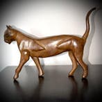 Abdoulaye Derme - sculptuur, Chat - 15.5 cm - Brons