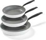 2dekans | BE Living 3-delige Koekenpannenset - Ø 20, 24 & 28, Huis en Inrichting, Keuken | Potten en Pannen, Ophalen of Verzenden