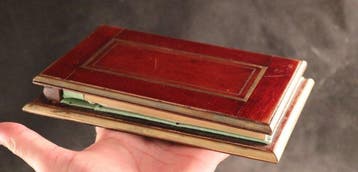 Antiek mahoniehouten notitieblok - 1920