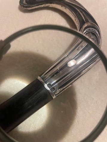 Wandelstok - .800 zilver - Stok met zilveren handvat, Antiek en Kunst