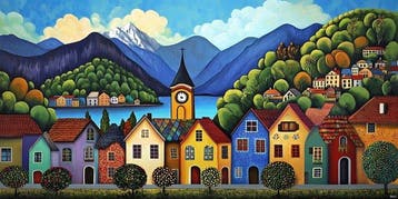 Felix van Horst - Charming Colors (XXL), Antiek en Kunst