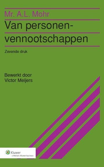 Van personenvennootschappen 9789038708201 A.L. Mohr, Verzenden, Gelezen, A.L. Mohr