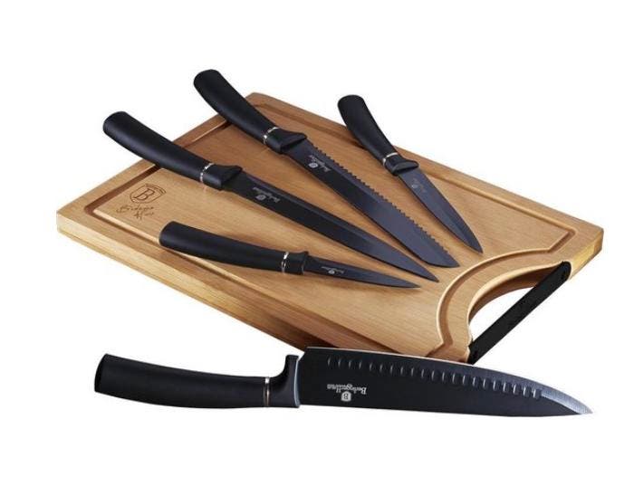 Berlinger Haus - 6 delige keuken messenset met snijplank -, Maison & Meubles, Cuisine | Ustensiles de cuisine, Envoi