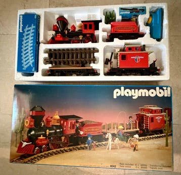 Playmobil - 4034 - Playmobil Playmobil Western Train Set -, Antiek en Kunst