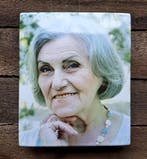 Emaille foto voor op gedenkteken, Verzenden, Nieuw