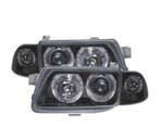 PHARES POUR OPEL ASTRA F 94-98 ANGEL EYES FOND NOIR H1-H7, Autos : Pièces & Accessoires, Verzenden