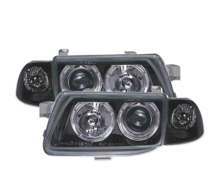 PHARES POUR OPEL ASTRA F 94-98 ANGEL EYES FOND NOIR H1-H7, Autos : Pièces & Accessoires, Éclairage, Envoi