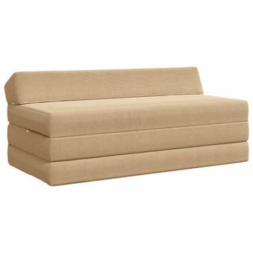 vidaXL Vouwbare Sofa Bed Groen Grijs 120 x 60 x 49 cm Stof, Huis en Inrichting, Verzenden, Nieuw