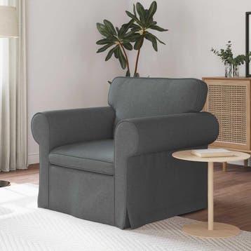 vidaXL bank / zetel Donkergrijs 95 x 82 x 80 cm Stof, Verzenden