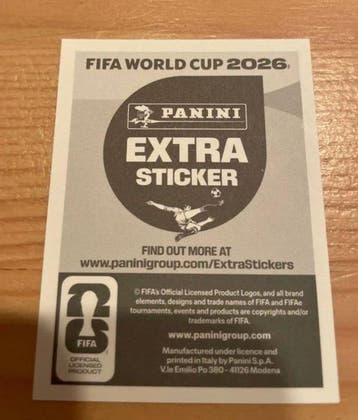 2026 Panini FIFA World Cup 2026 Kylian Mbappé Extra sticker, Nieuw