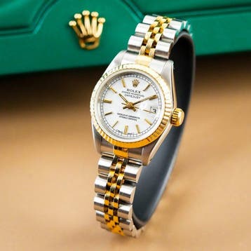 Rolex - Lady Datejust 26 18k Gold Jubilee Fluted Bezel Stick