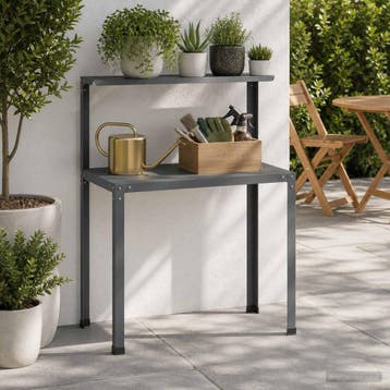 vidaXL Planttafel 80 x 50 x 104 cm Gepoedercoat staal, Tuin en Terras, Hand-tuingereedschap, Verzenden, Nieuw